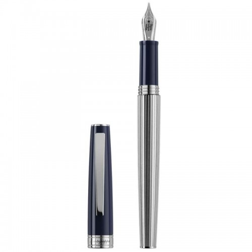 Перьевая ручка Montegrappa Armonia Duetto Dark Blue Steel F