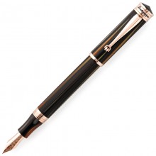 Перьевая ручка Montegrappa Ducale Emperador Brown Rose Gold F