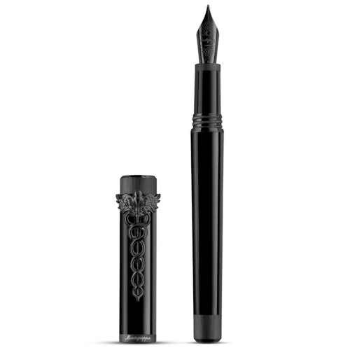 Перьевая ручка Montegrappa Zero Caduceus Ultra Black IP F