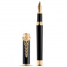 Перьевая ручка Montegrappa Zero Caduceus Yellow Gold IP F