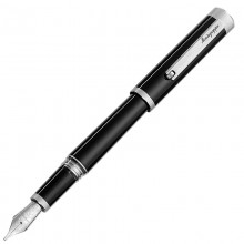 Перьевая ручка Montegrappa Zero Black Palladium IP F 14K