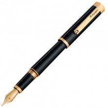 Перьевая ручка Montegrappa Zero Black Yellow Gold IP F 14K