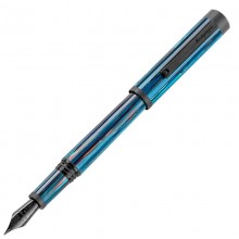Перьевая ручка Montegrappa Zero Zodiac Libra (Весы) Ultra Black IP Steel M