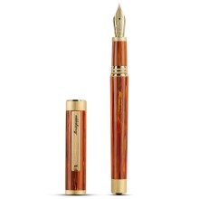 Перьевая ручка Montegrappa Zero Zodiac LE Leo (Лев) Yellow Gold IP Steel F 14K