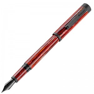 Перьевая ручка Montegrappa Zero Zodiac LE Scorpio (Скорпион) Ultra Black IP Steel F 14K