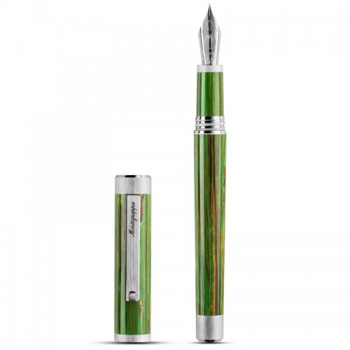 Перьевая ручка Montegrappa Zero Zodiac LE Virgo (Дева) Palladium IP Steel F 14K