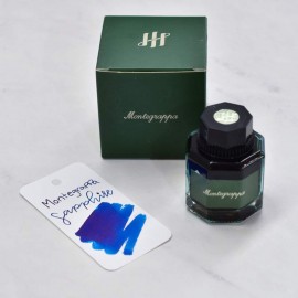 Сапфирово-голубые чернила во флаконе Montegrappa Ink Bottle Sapphire 50 мл