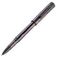 Ручка-роллер Montegrappa Zero Zodiac Aquarius (Водолей) Ultra Black IP Steel