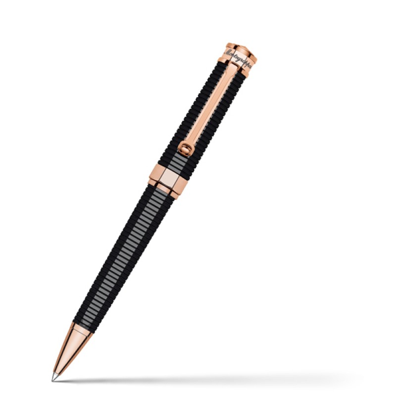 Шариковая ручка Montegrappa NeroUno Linea Red Gold Black Resin по цене  71500₽ в магазине ручек Монтеграппа. Артикул NEULB-G