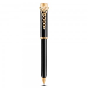 Шариковая ручка Montegrappa Zero Caduceus Yellow Gold IP