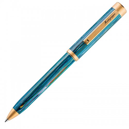 Шариковая ручка Montegrappa Zero Zodiac Cancer (Рак) Yellow Gold IP Steel