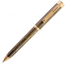 Шариковая ручка Montegrappa Zero Zodiac Capricorn (Козерог) Yellow Gold IP Steel