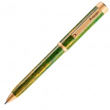 Шариковая ручка Montegrappa Zero Zodiac Gemini (Близнецы) Yellow Gold IP Steel