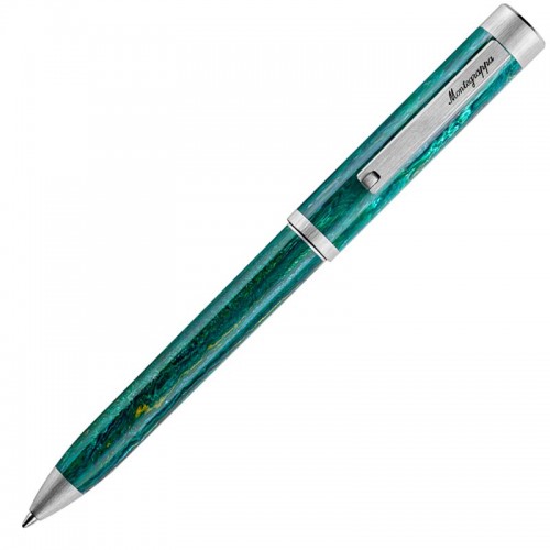 Шариковая ручка Montegrappa Zero Zodiac Sagittarius (Стрелец) Palladium IP Steel